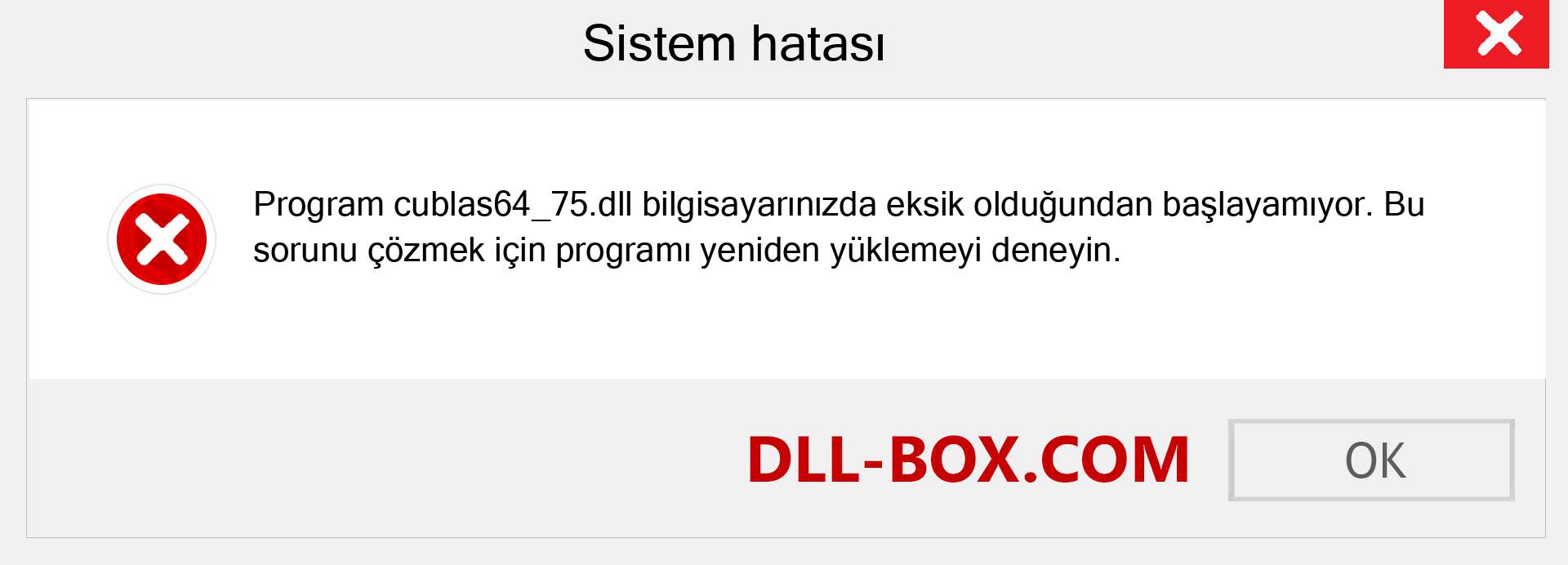 cublas64_75.dll dosyası eksik mi? Windows 7, 8, 10 için İndirin - Windows'ta cublas64_75 dll Eksik Hatasını Düzeltin, fotoğraflar, resimler